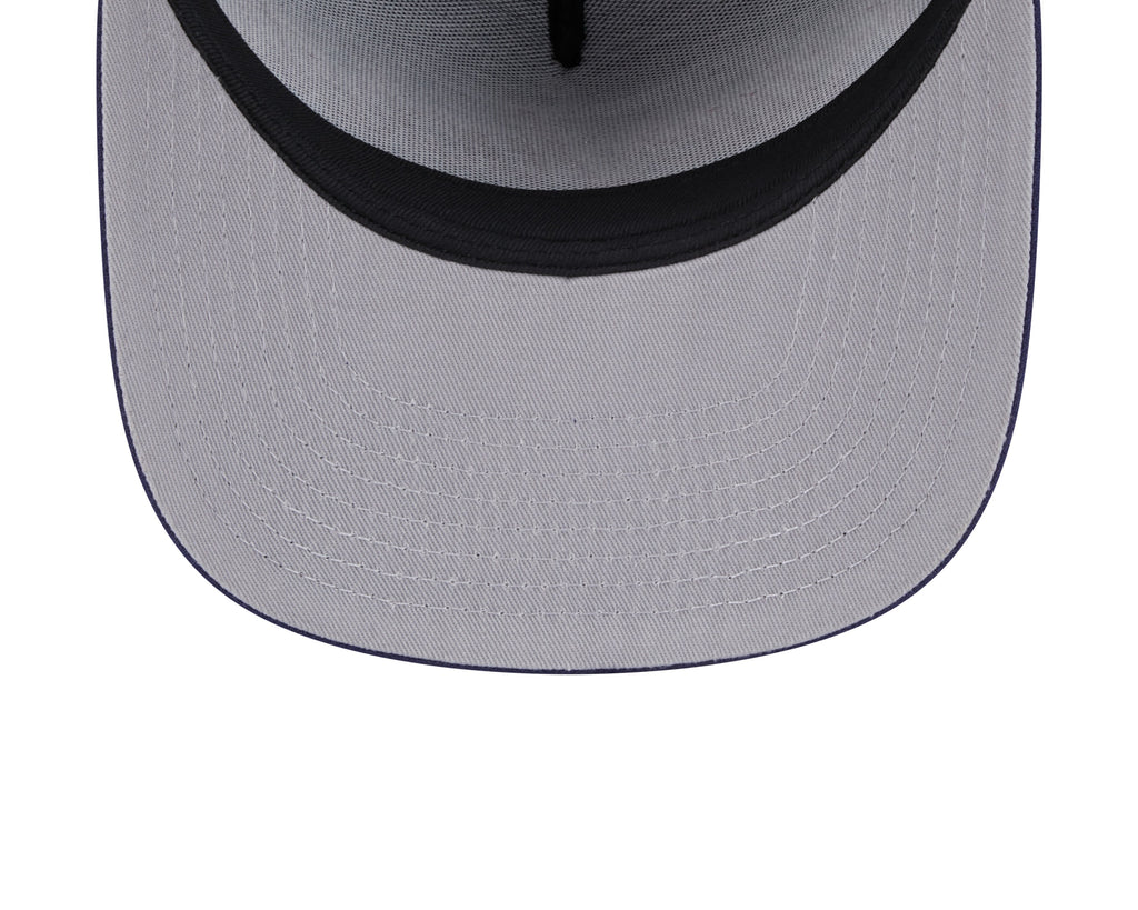 Columbus Blue Jackets NHL New Era Men Navy 9FIfty Script A-Frame Snapback product image 5, provided for visual reference and
