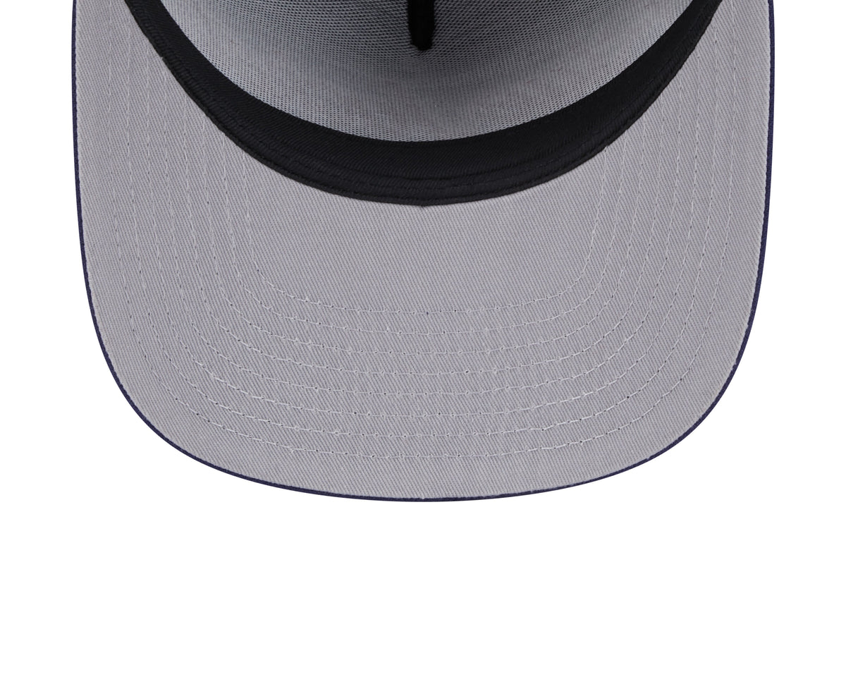 Columbus Blue Jackets NHL New Era Men Navy 9FIfty Script A-Frame Snapback product image 5, provided for visual reference and