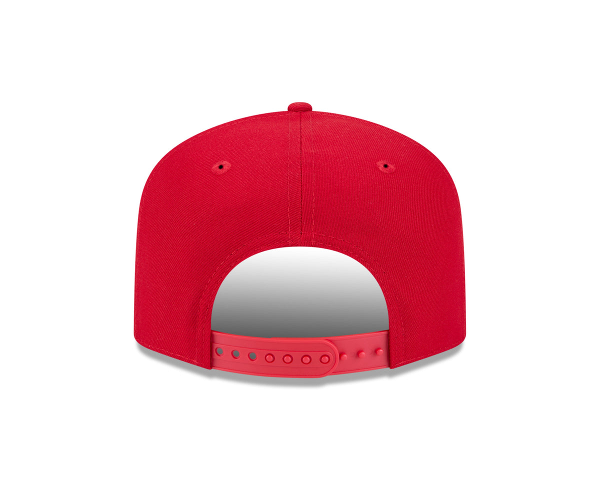 New Jersey Devils NHL New Era Men Red 9FIfty Script A-Frame Snapback product image 2, provided for visual reference and