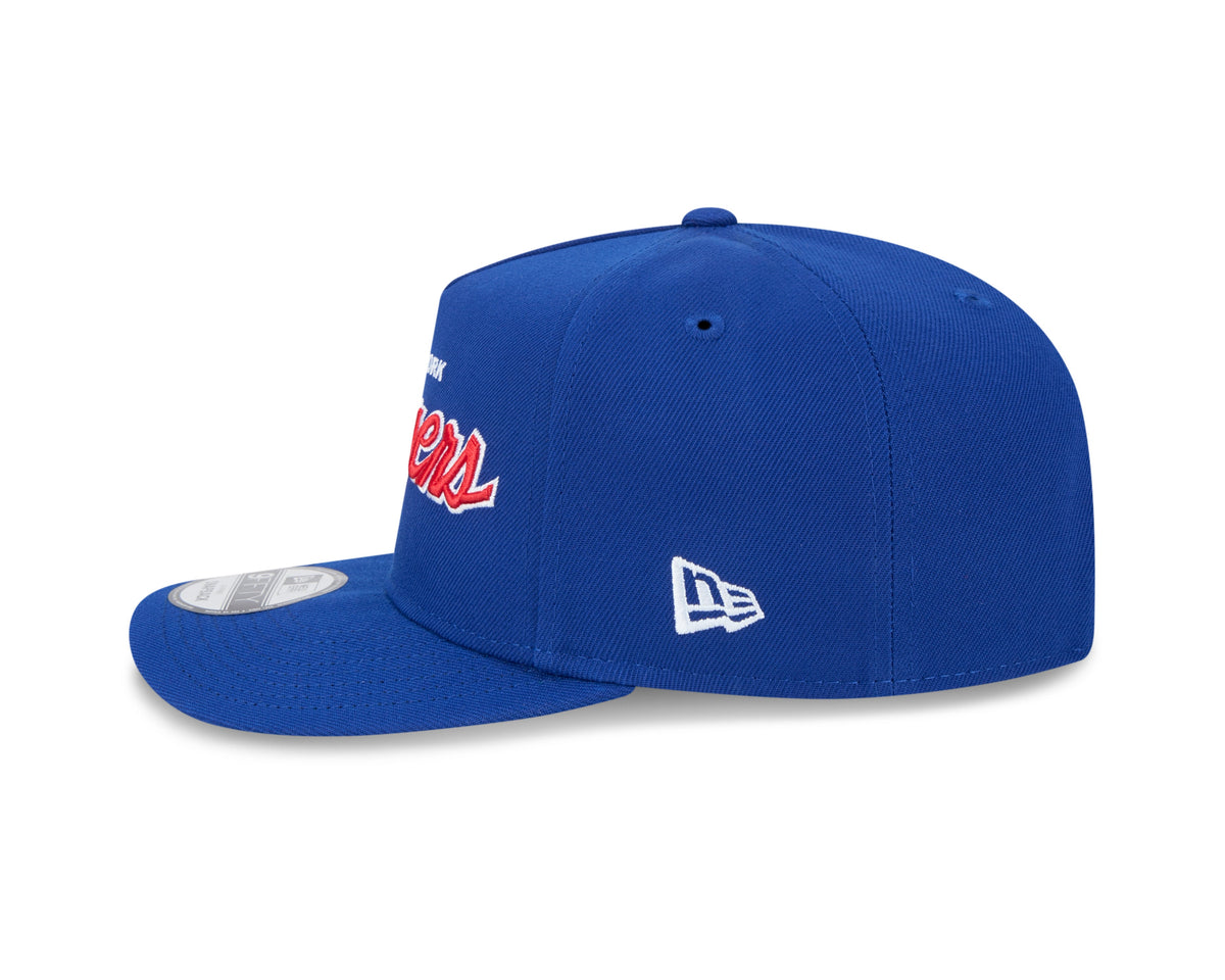 New York Rangers NHL New Era Men Royal 9FIfty Script A-Frame Snapback product image 3, provided for visual reference and