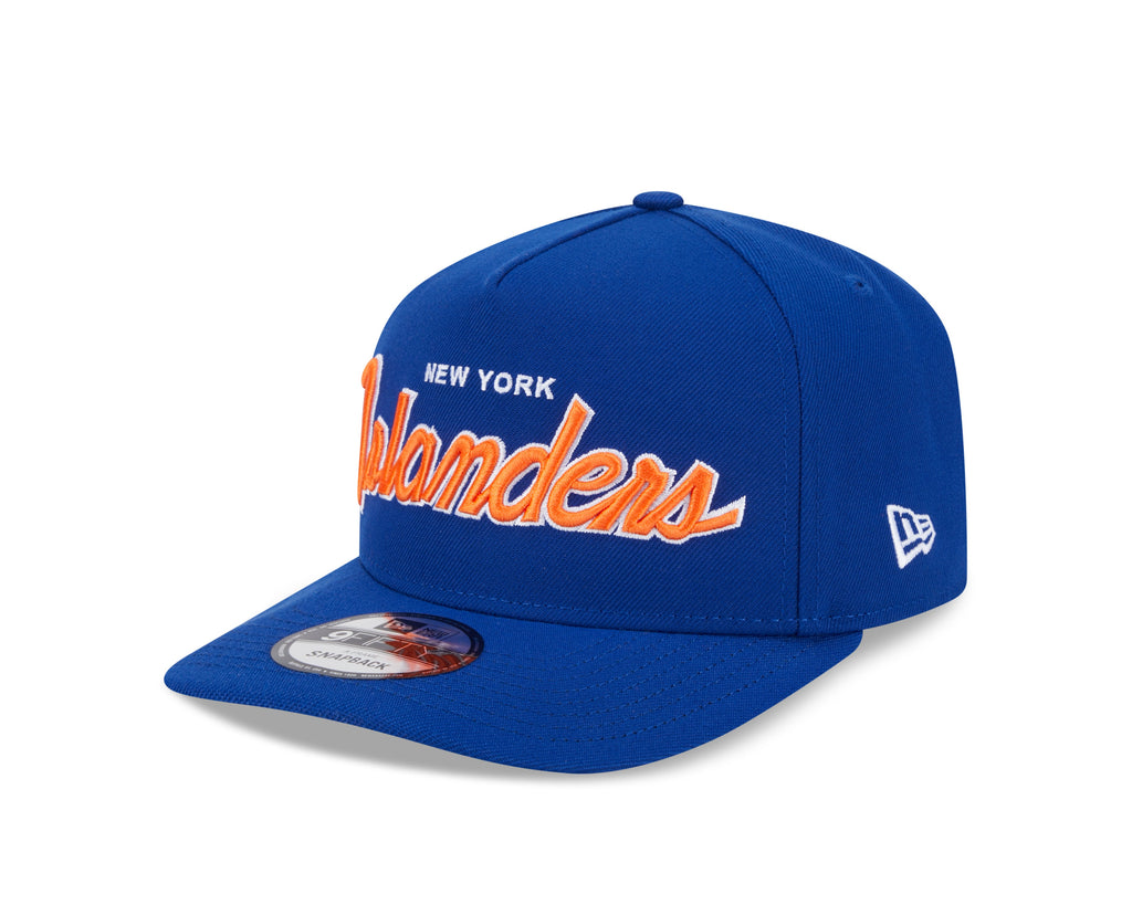 New York Islanders NHL New Era Men Royal 9FIfty Script A-Frame Snapback product image 5, provided for visual reference and