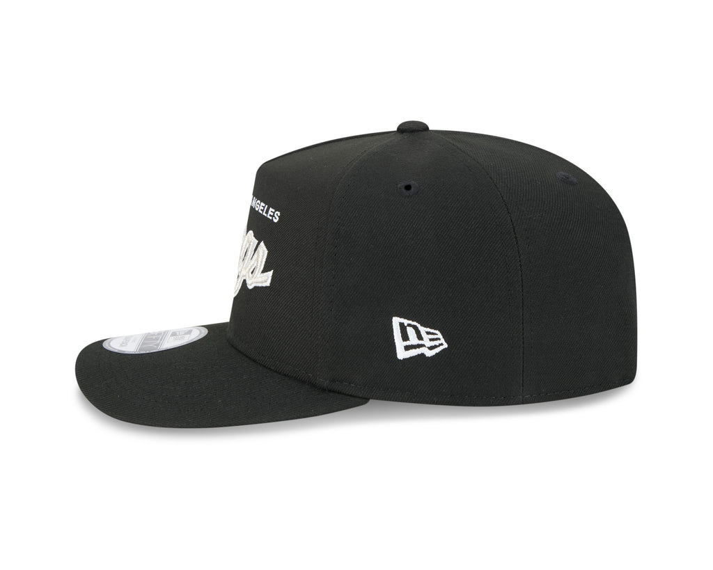 Los Angeles Kings NHL New Era Men Black 9FIfty Script A-Frame Snapback product image 7, provided for visual reference and