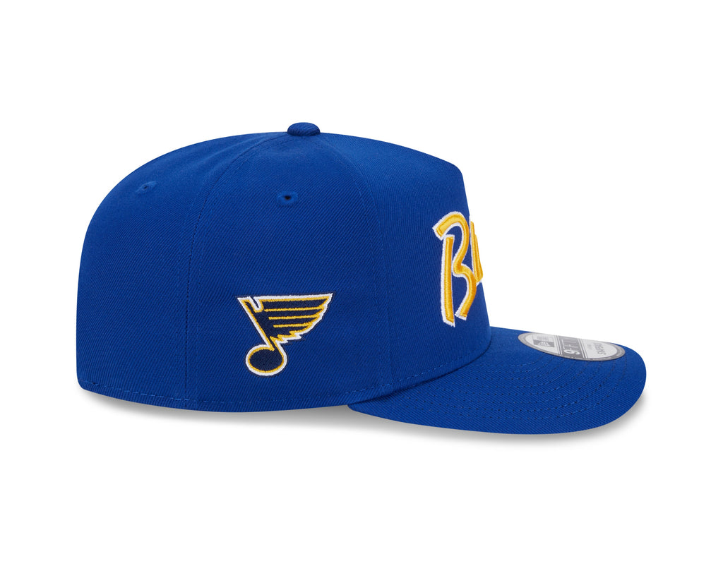 St. Louis Blues NHL New Era Men Royal 9FIfty Script A-Frame Snapback product image 4, provided for visual reference and