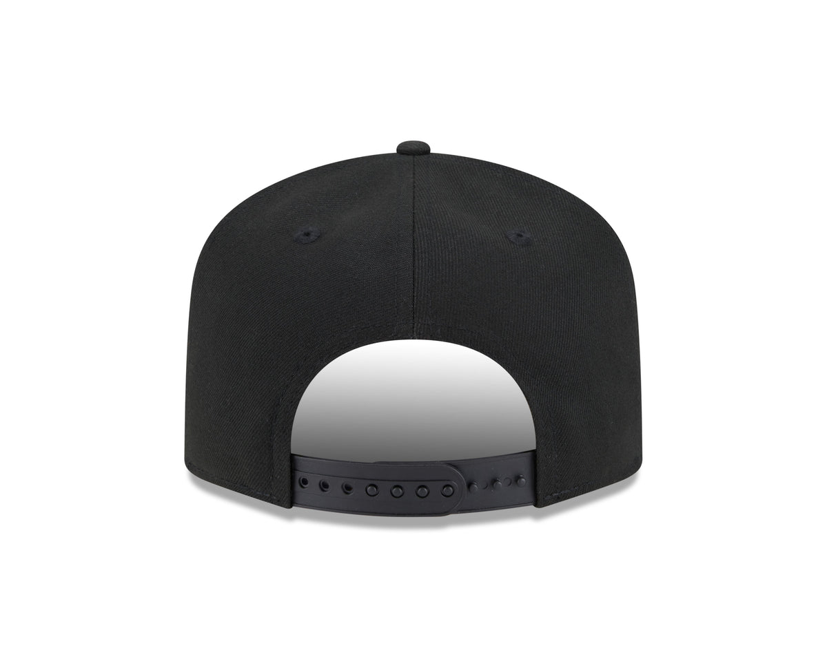 San Jose Sharks NHL New Era Men Black 9FIfty Script A-Frame Snapback product image 2, provided for visual reference and