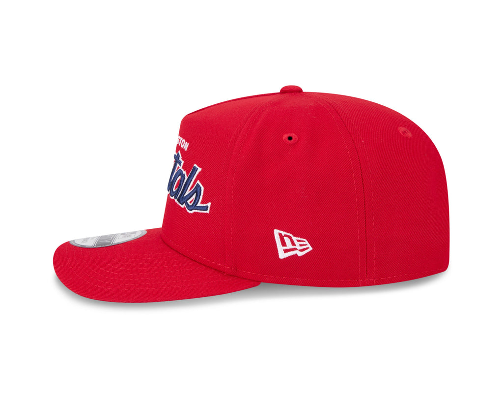 Washinton Capitals NHL New Era Men Red 9FIfty Script A-Frame Snapback product image 4, provided for visual reference and