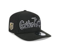 Vegas Golden Knights NHL New Era Men Black 9FIfty Script A-Frame Snapback product image 1, provided for visual reference and