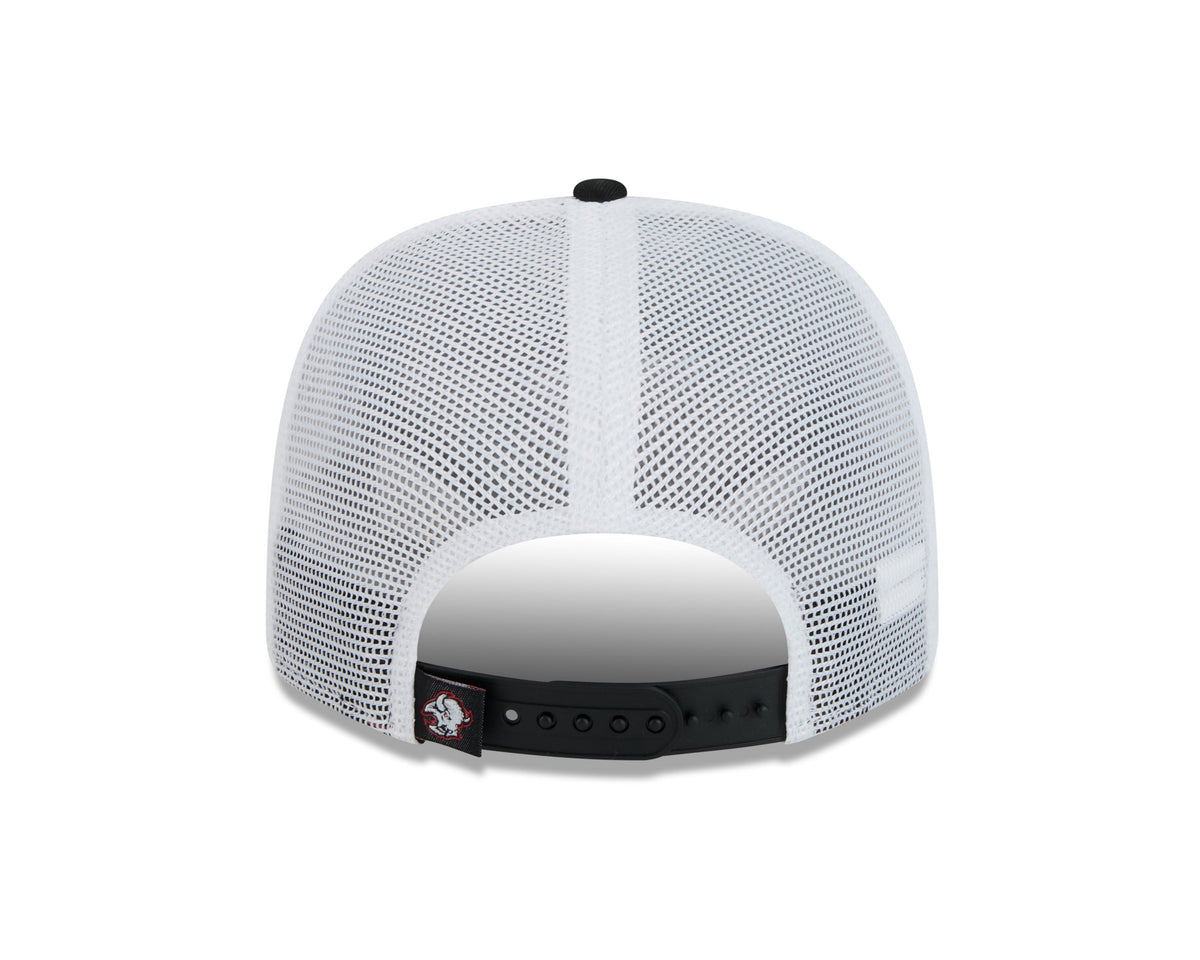Buffalo Sabres NHL New Era Men Black 9Seventy Trucker Snapback Hat product image 2, provided for visual reference and