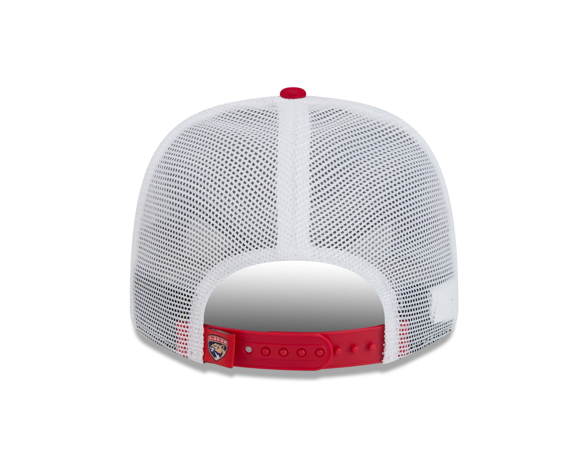 Florida Panthers NHL New Era Men Red 9Seventy Trucker Snapback Hat product image 2, provided for visual reference and