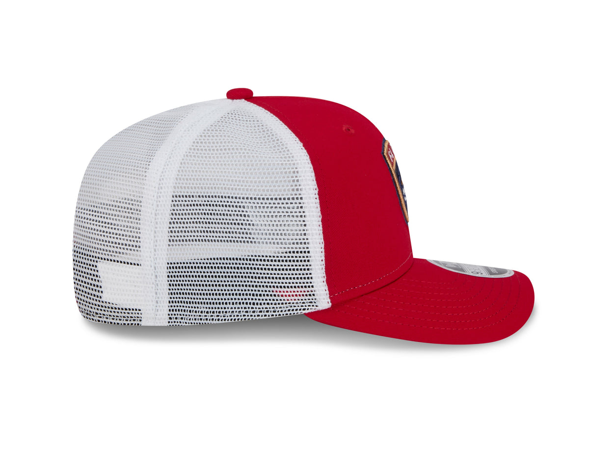Florida Panthers NHL New Era Men Red 9Seventy Trucker Snapback Hat product image 5, provided for visual reference and