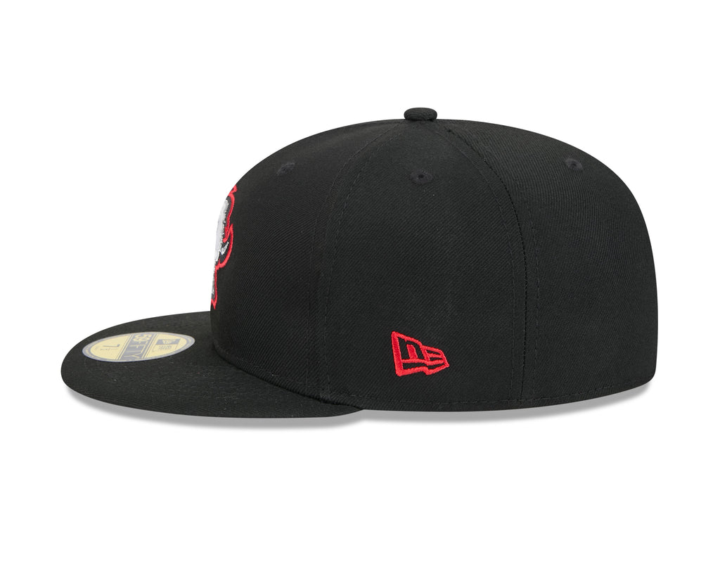 Buffalo Sabres NHL New Era Men Black 59Fifty Alternate Core Fitted Hat product image 6, provided for visual reference and