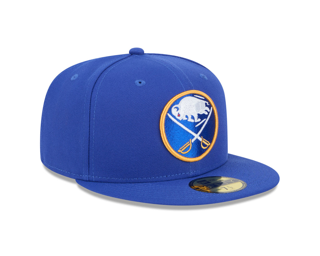 Buffalo Sabres NHL New Era Men Royal 59Fifty Core Fitted Hat product image 7, provided for visual reference and product