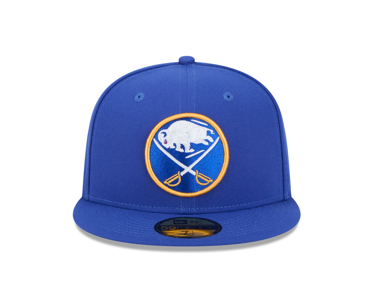 Buffalo Sabres NHL New Era Men Royal 59Fifty Core Fitted Hat product image 6, provided for visual reference and product