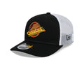 Vancouver Canucks NHL New Era Men Black 9Seventy Trucker Snapback Hat product image 1, provided for visual reference and
