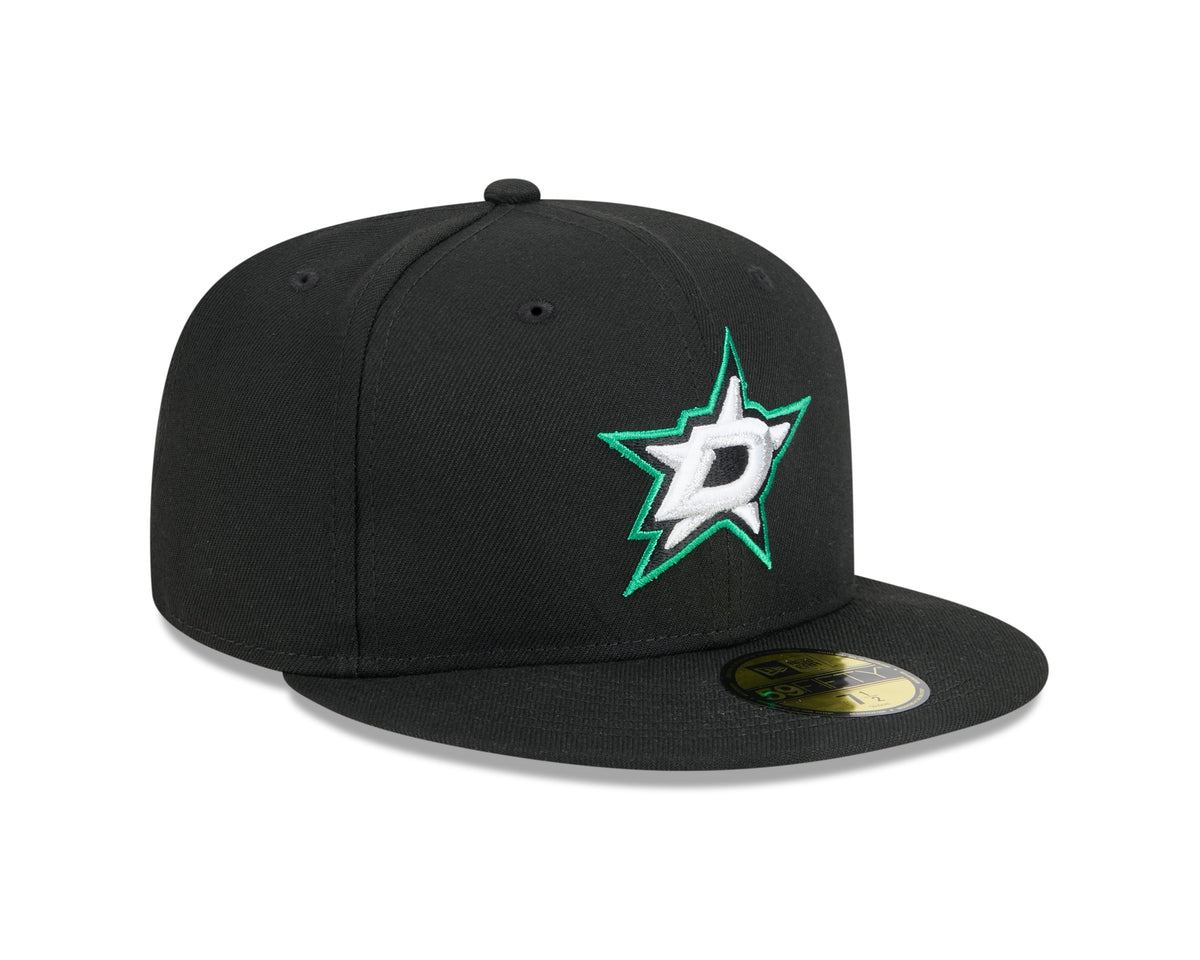 Dallas Stars NHL New Era Men Black 59Fifty Core Fitted Hat product image 5, provided for visual reference and product detail