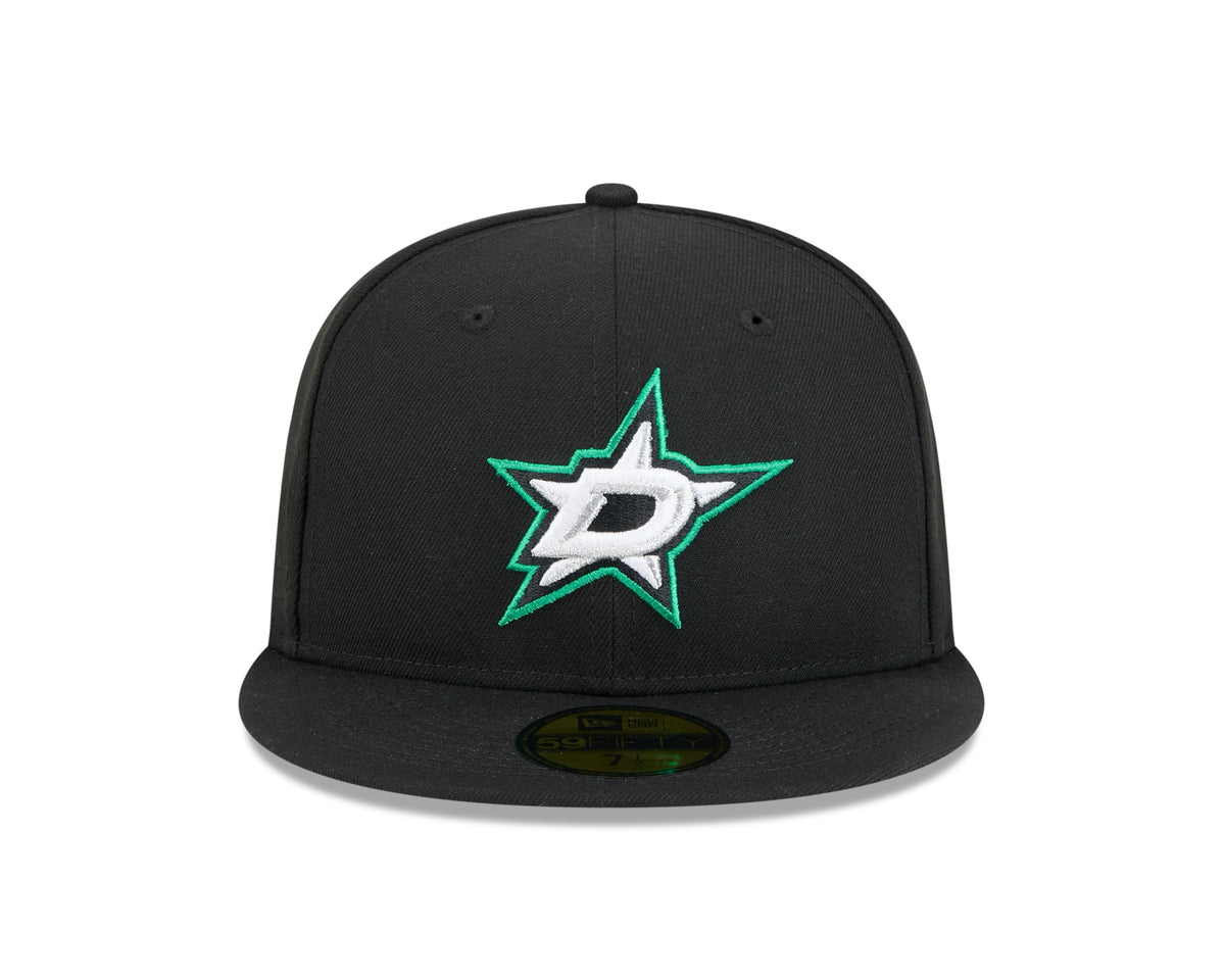 Dallas Stars NHL New Era Men Black 59Fifty Core Fitted Hat product image 3, provided for visual reference and product detail