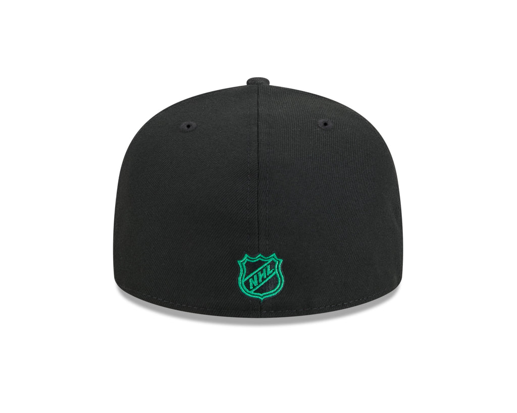 Dallas Stars NHL New Era Men Black 59Fifty Core Fitted Hat product image 2, provided for visual reference and product detail