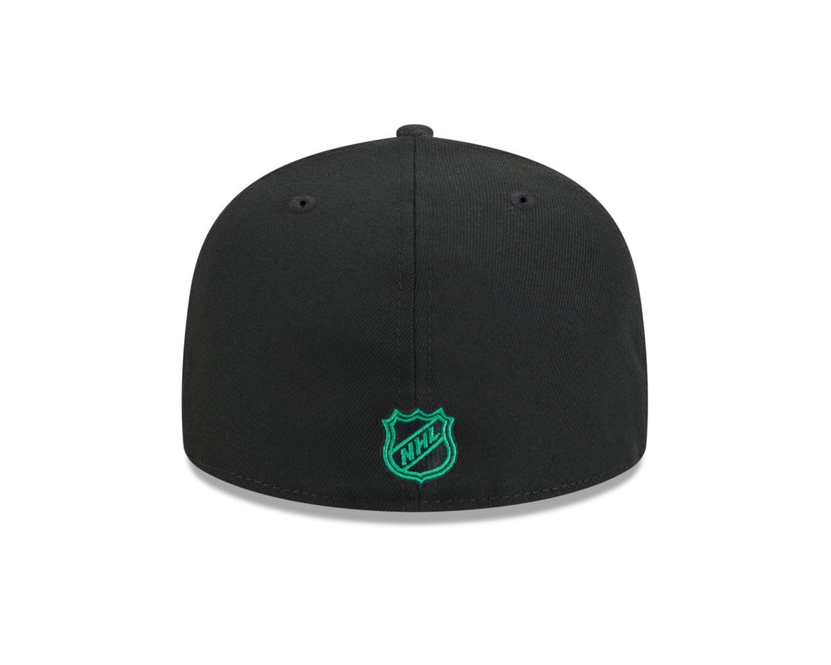 Dallas Stars NHL New Era Men Black 59Fifty Core Fitted Hat product image 2, provided for visual reference and product detail