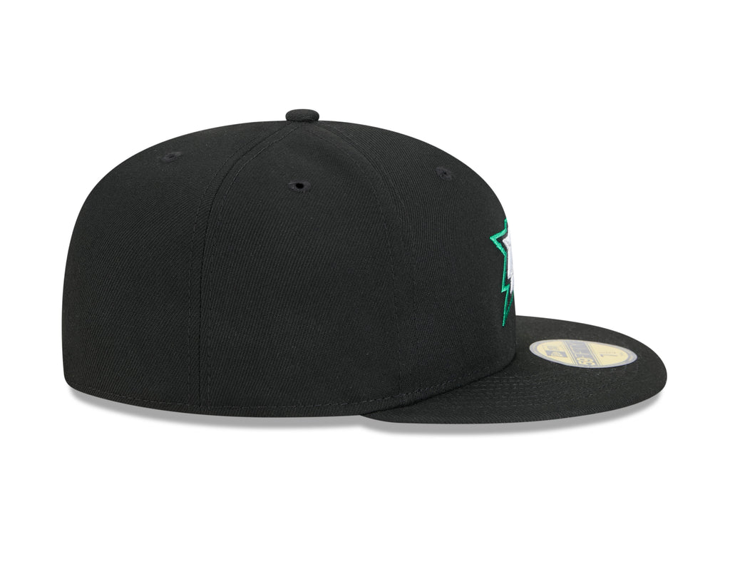 Dallas Stars NHL New Era Men Black 59Fifty Core Fitted Hat product image 7, provided for visual reference and product detail