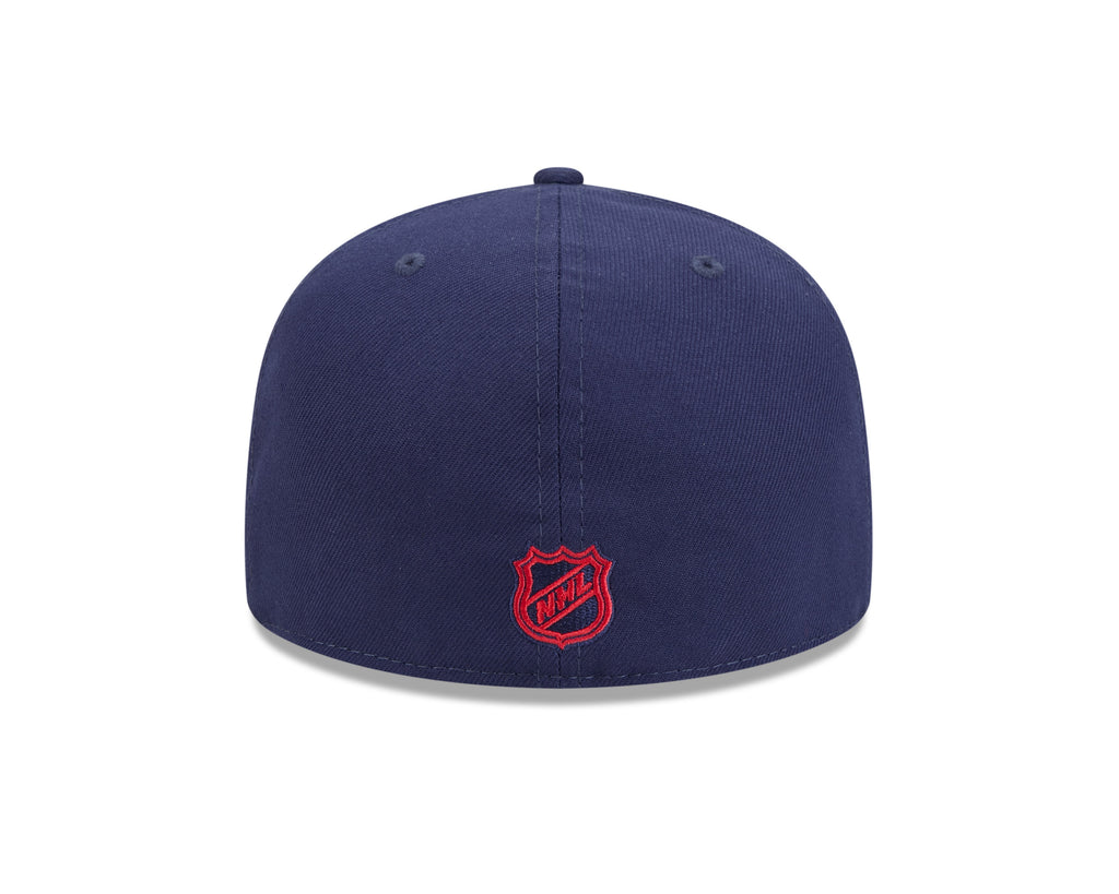 Columbus Blue Jackets NHL New Era Men Navy 59Fifty Core Fitted Hat product image 2, provided for visual reference and