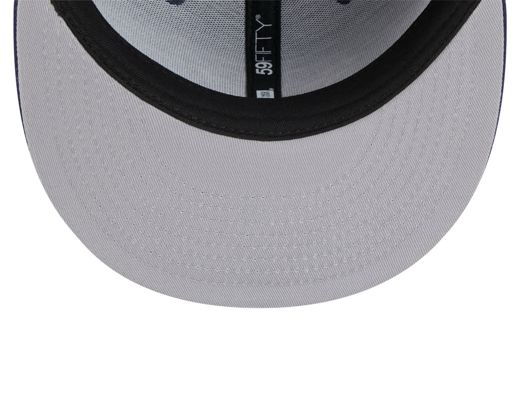 Columbus Blue Jackets NHL New Era Men Navy 59Fifty Core Fitted Hat product image 6, provided for visual reference and