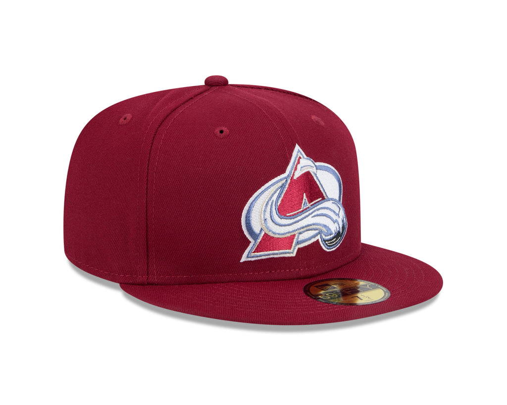 Colorado Avalanche NHL New Era Men Burgundy 59Fifty Core Fitted Hat product image 4, provided for visual reference and