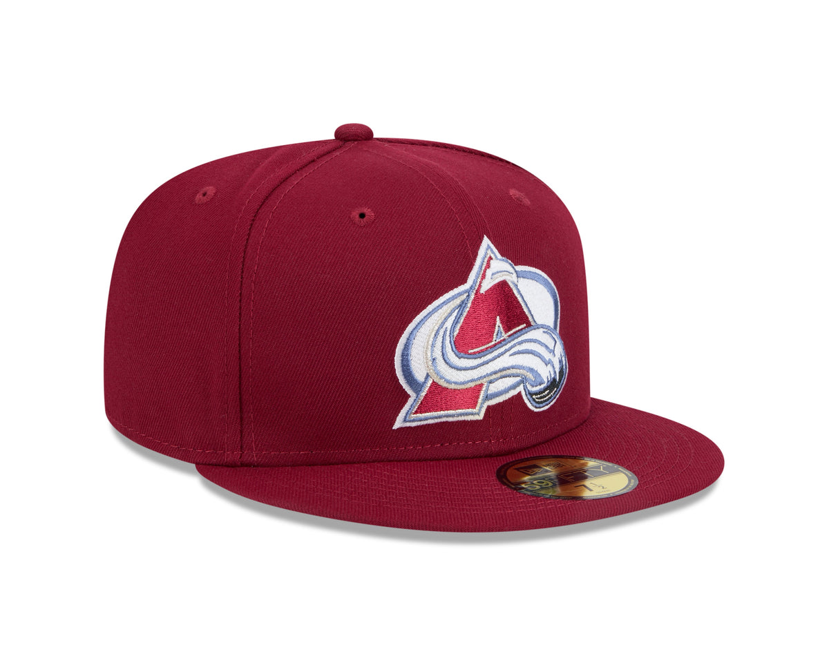 Colorado Avalanche NHL New Era Men Burgundy 59Fifty Core Fitted Hat product image 4, provided for visual reference and
