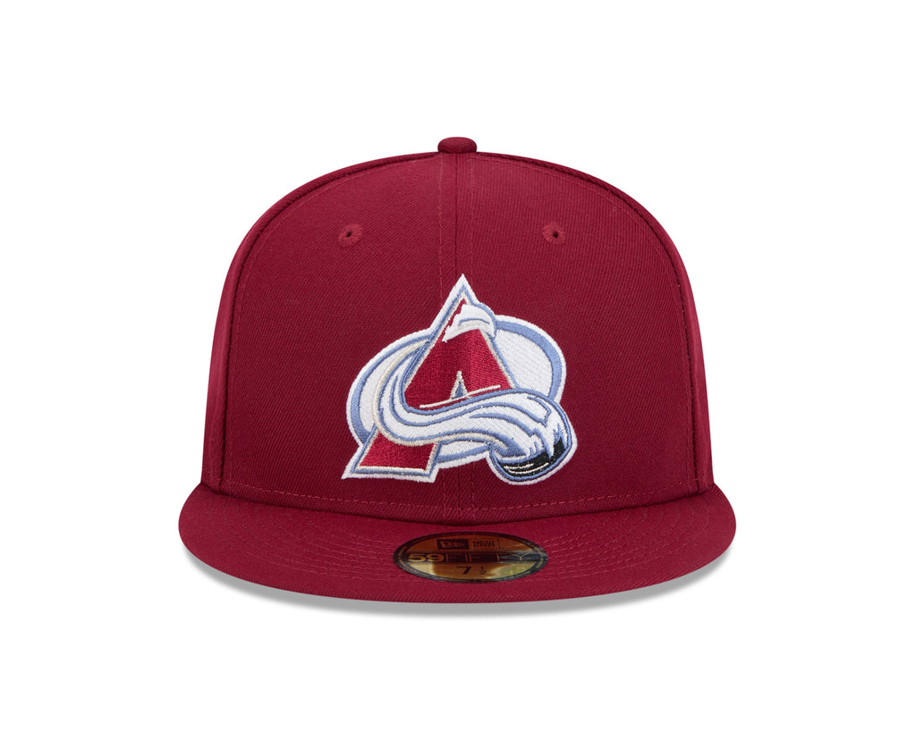 Colorado Avalanche NHL New Era Men Burgundy 59Fifty Core Fitted Hat product image 5, provided for visual reference and