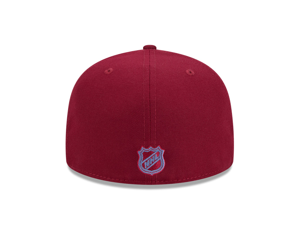 Colorado Avalanche NHL New Era Men Burgundy 59Fifty Core Fitted Hat product image 2, provided for visual reference and