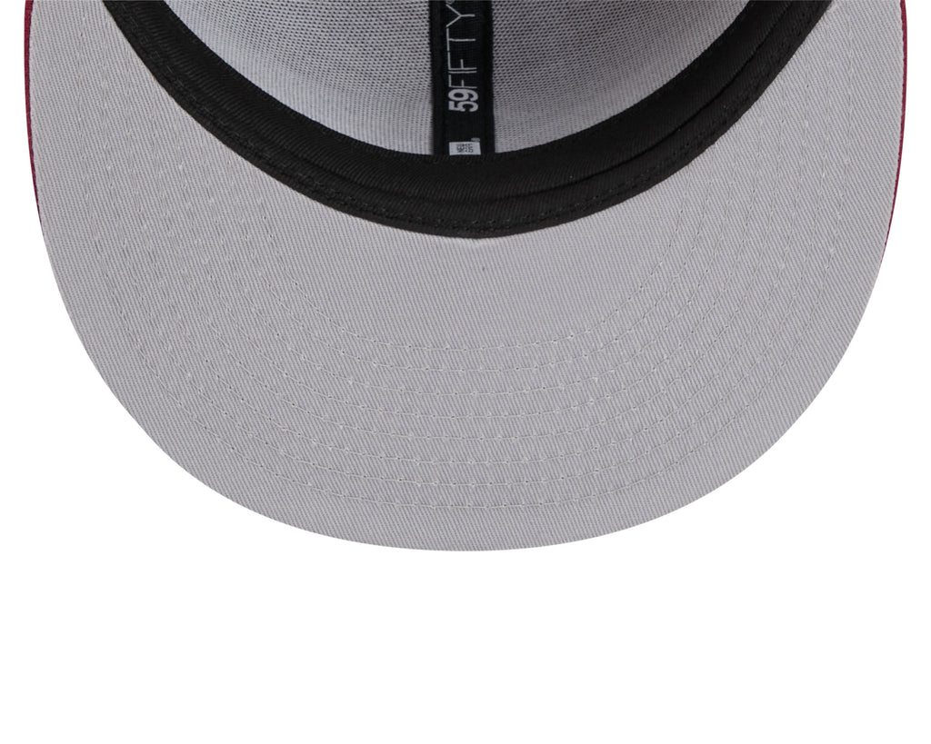 Colorado Avalanche NHL New Era Men Burgundy 59Fifty Core Fitted Hat product image 3, provided for visual reference and