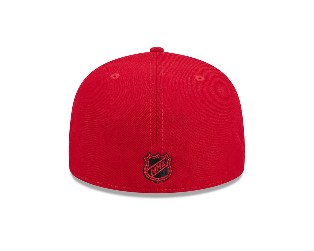 New Jersey Devils NHL New Era Men Red 59Fifty Core Fitted Hat product image 2, provided for visual reference and product