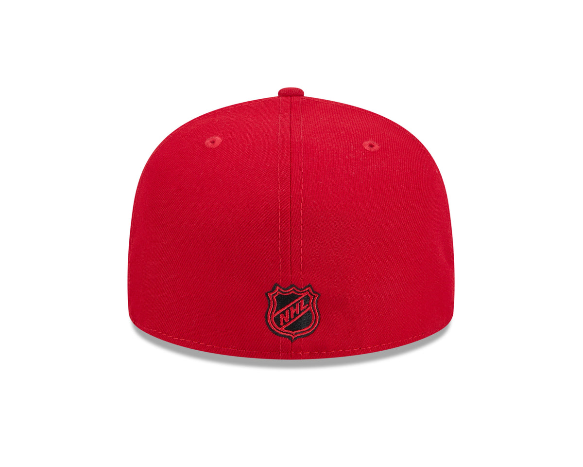 New Jersey Devils NHL New Era Men Red 59Fifty Core Fitted Hat product image 2, provided for visual reference and product
