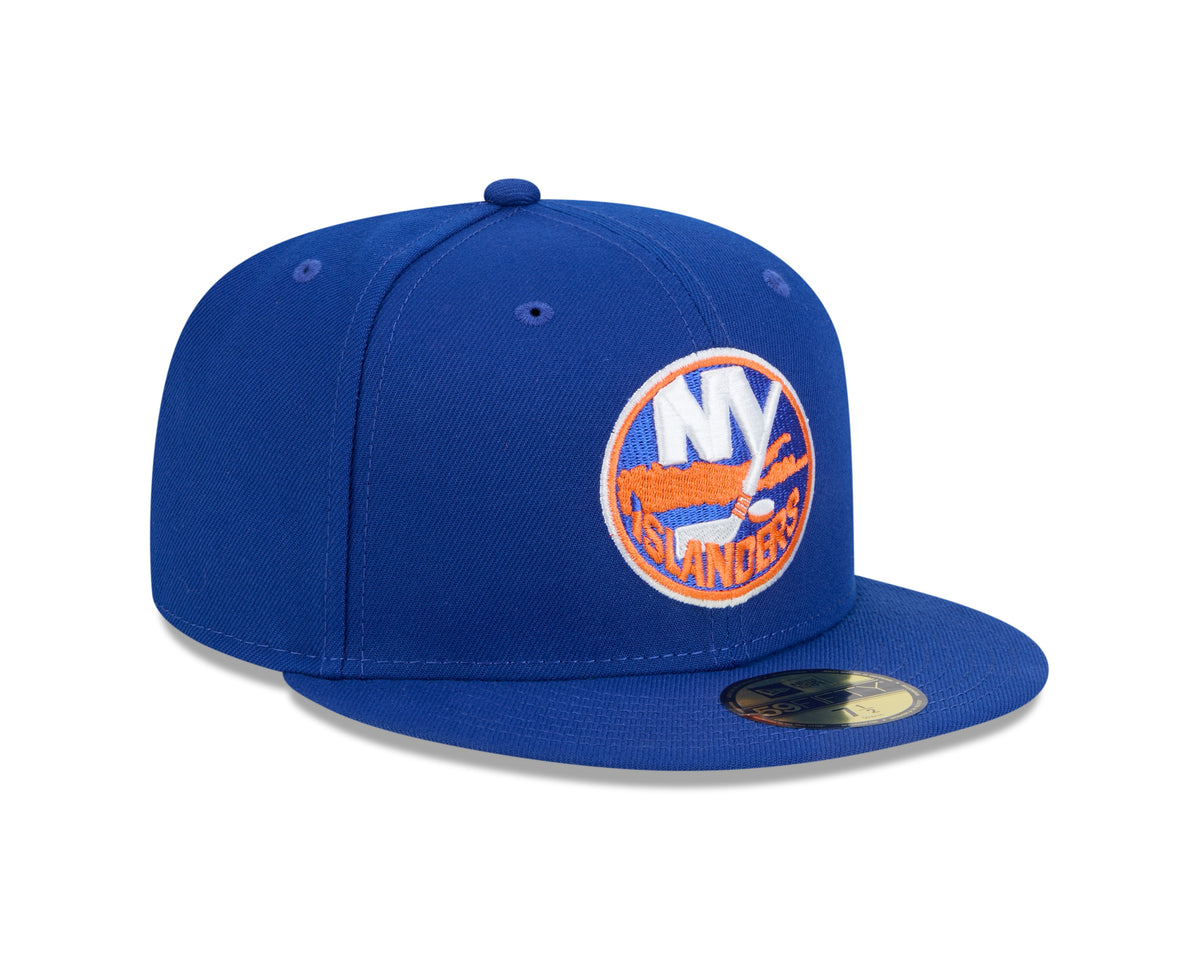 New York Islanders NHL New Era Men Royal 59Fifty Core Fitted Hat product image 3, provided for visual reference and product