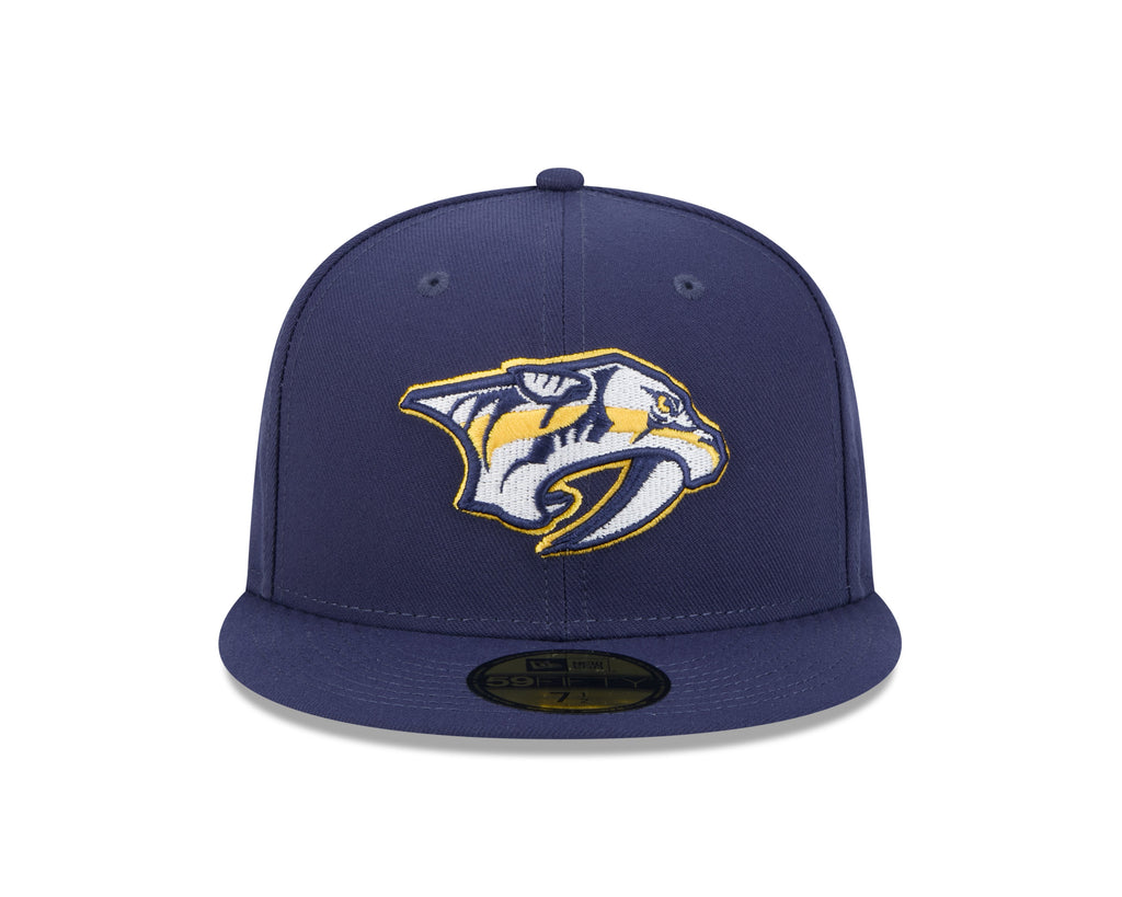 Nashville Predators NHL New Era Men Navy 59Fifty Core Fitted Hat product image 4, provided for visual reference and product