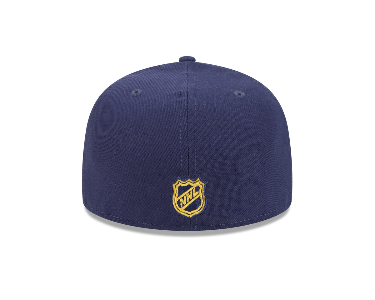 Florida Panthers NHL New Era Men Navy 59Fifty Core Fitted Hat product image 2, provided for visual reference and product