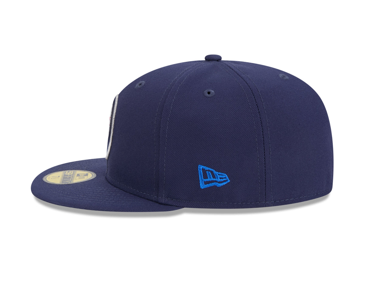 Winnipeg Jets NHL New Era Men Navy 59Fifty Core Fitted Hat product image 6, provided for visual reference and product detail
