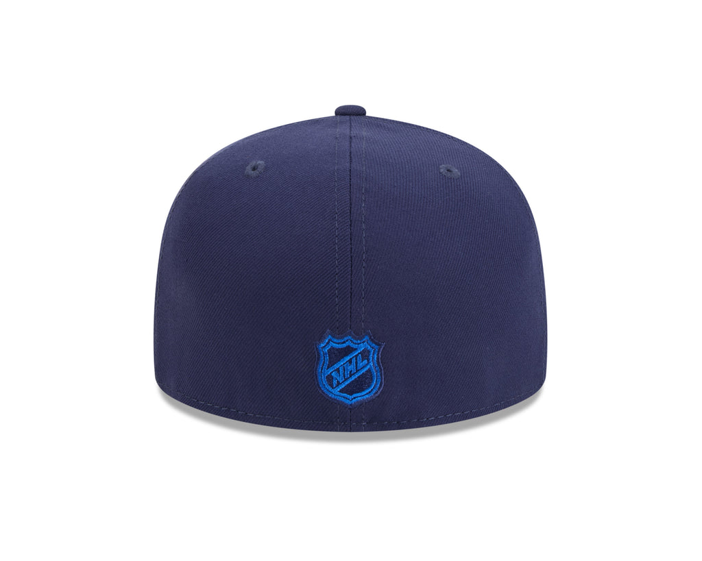 Winnipeg Jets NHL New Era Men Navy 59Fifty Core Fitted Hat product image 2, provided for visual reference and product detail