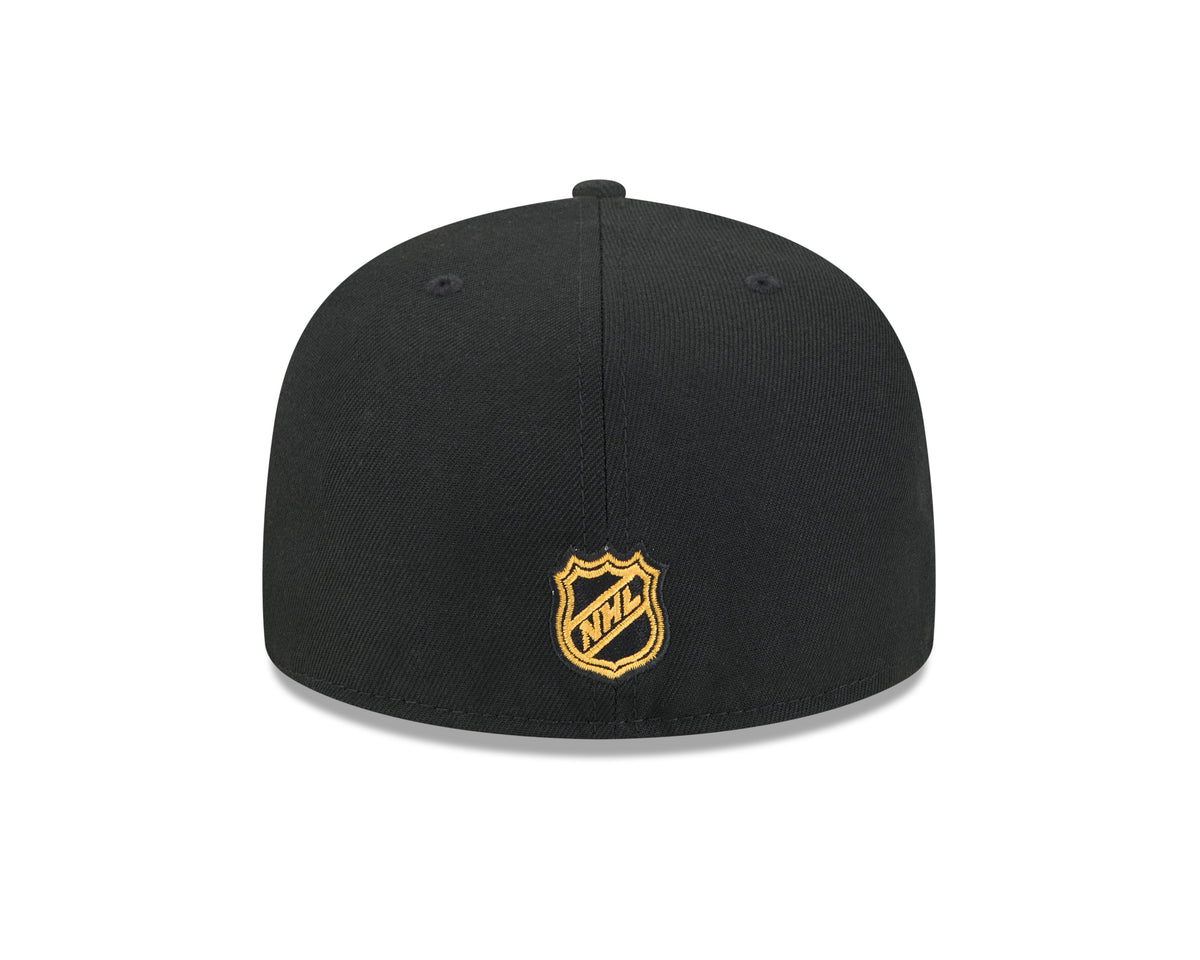 Pittsburgh Penguins NHL New Era Men Black 59Fifty Core Fitted Hat product image 2, provided for visual reference and product