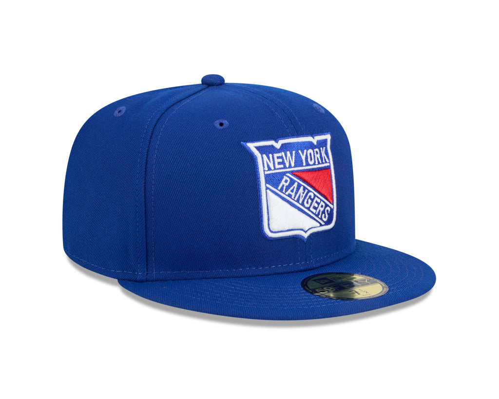 New York Rangers NHL New Era Men Royal 59Fifty Core Fitted Hat product image 5, provided for visual reference and product