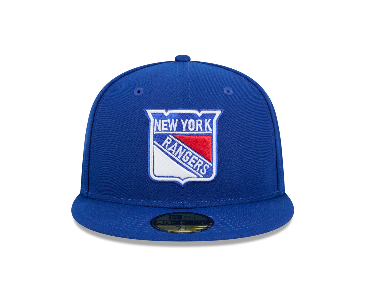 New York Rangers NHL New Era Men Royal 59Fifty Core Fitted Hat product image 6, provided for visual reference and product