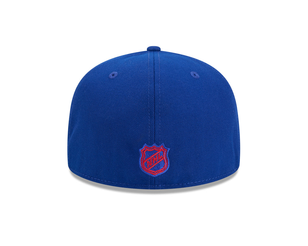 New York Rangers NHL New Era Men Royal 59Fifty Core Fitted Hat product image 2, provided for visual reference and product