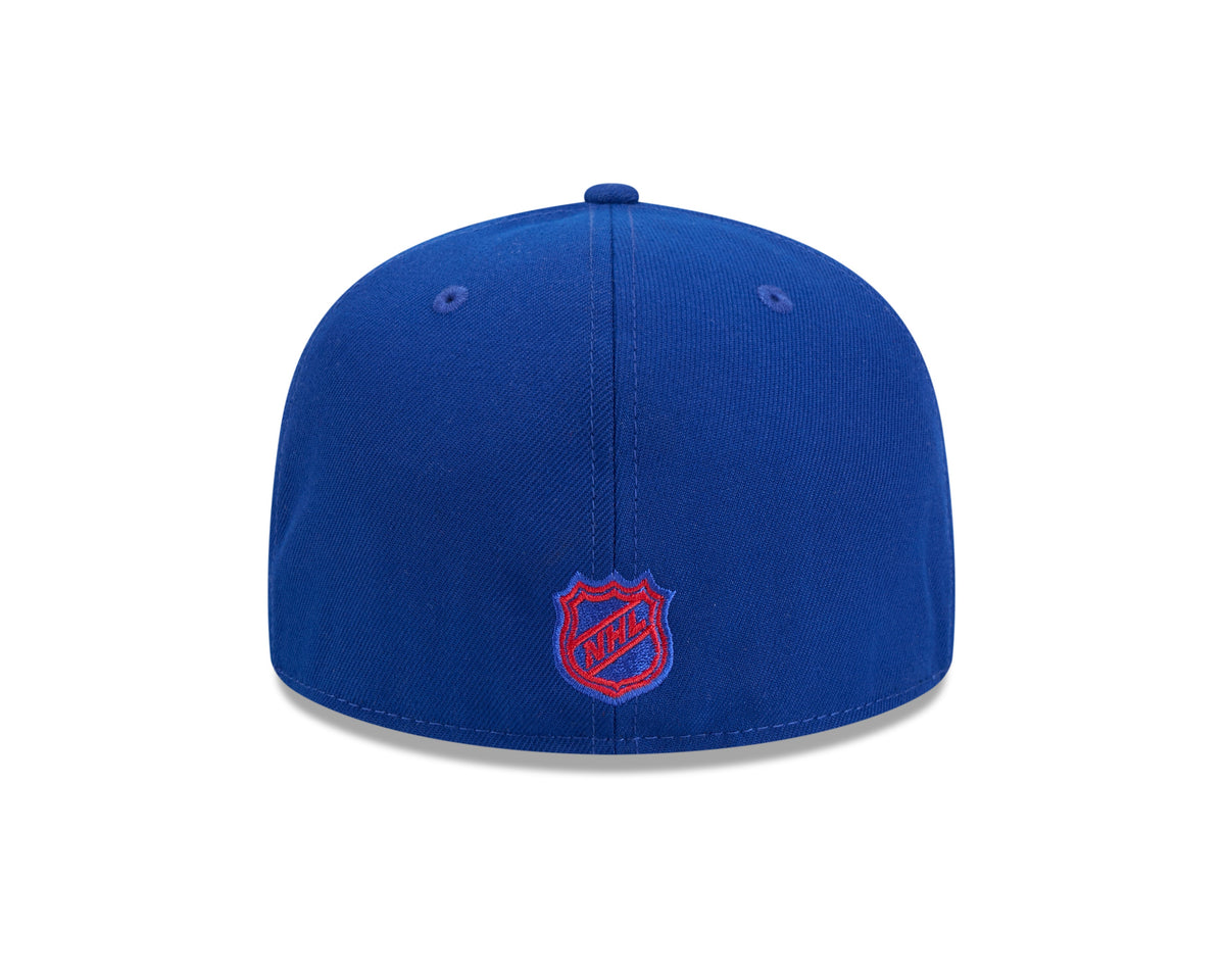 New York Rangers NHL New Era Men Royal 59Fifty Core Fitted Hat product image 2, provided for visual reference and product