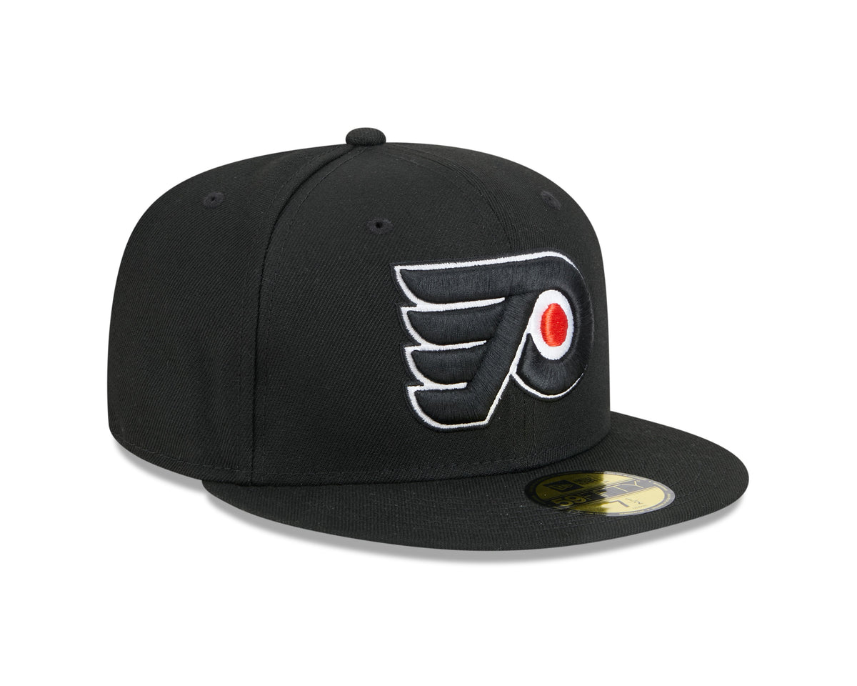 Philadelphia Flyers NHL New Era Men Black 59Fifty Core Fitted Hat product image 6, provided for visual reference and product