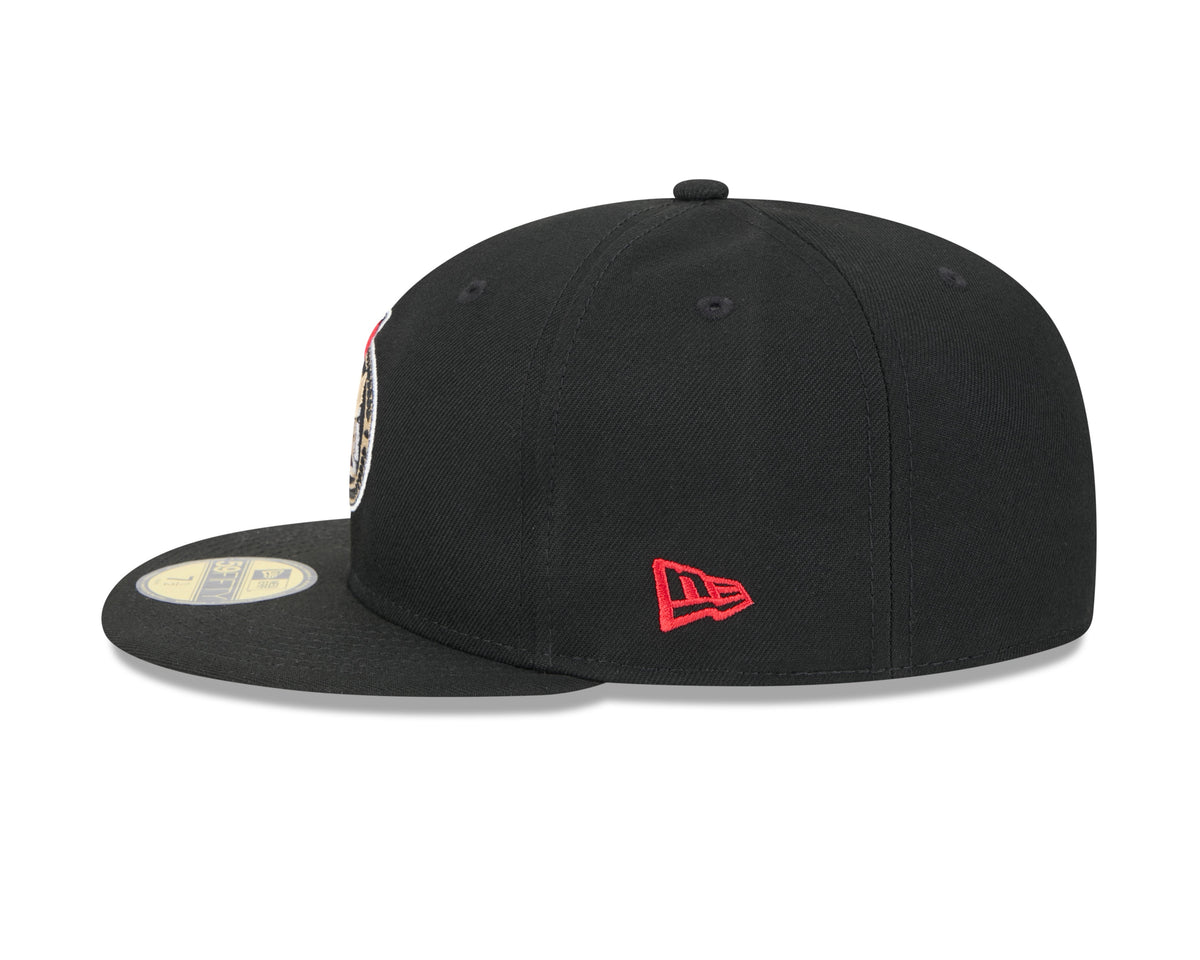 Ottawa Senators NHL New Era Men Black 59Fifty Core Fitted Hat product image 6, provided for visual reference and product