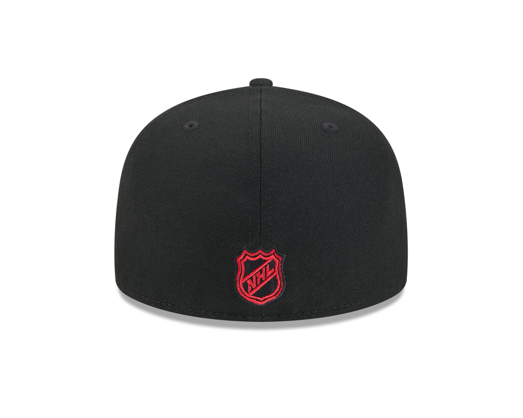 Ottawa Senators NHL New Era Men Black 59Fifty Core Fitted Hat product image 2, provided for visual reference and product