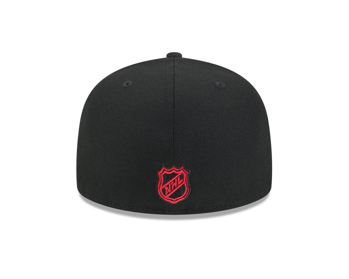 Ottawa Senators NHL New Era Men Black 59Fifty Core Fitted Hat product image 2, provided for visual reference and product
