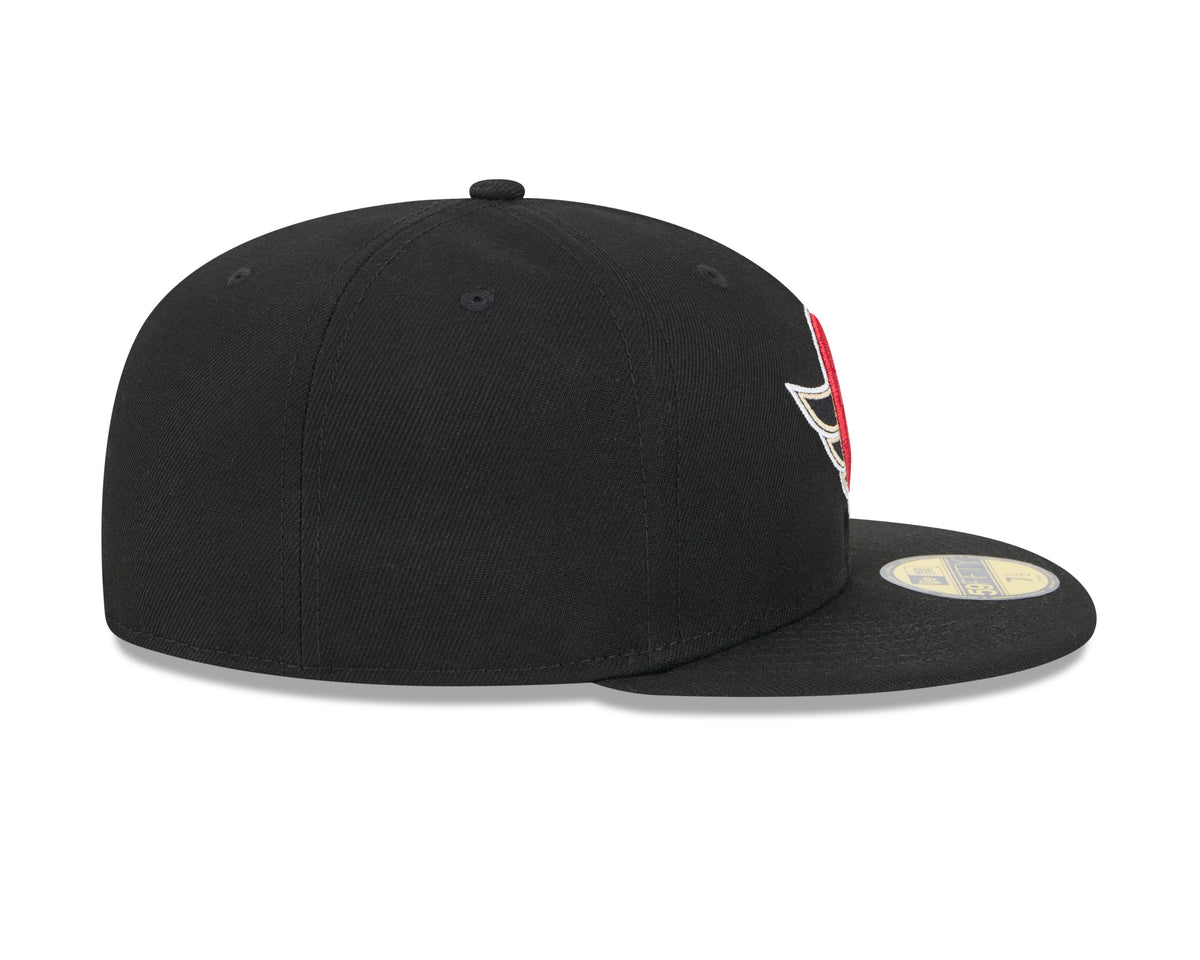 Ottawa Senators NHL New Era Men Black 59Fifty Core Fitted Hat product image 3, provided for visual reference and product