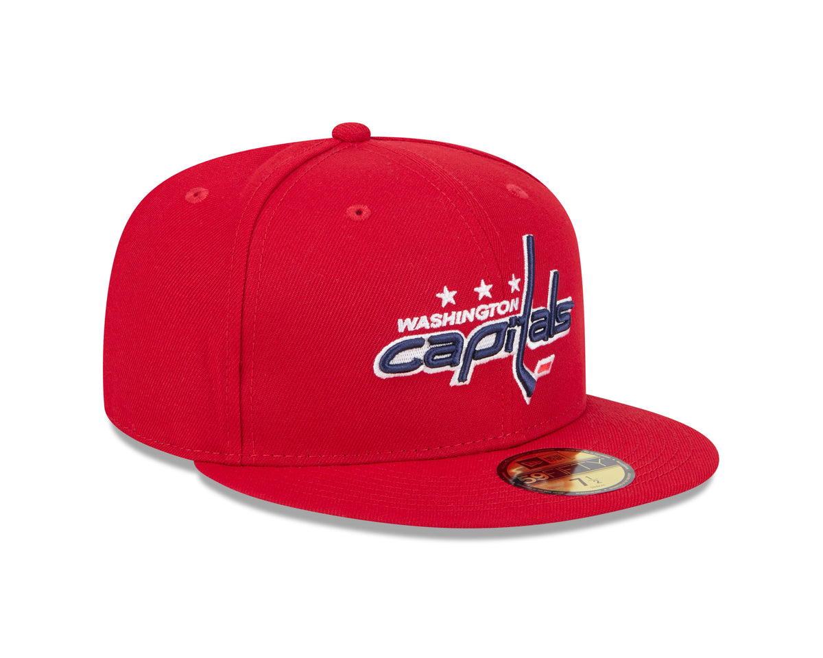 Washington Capitals NHL New Era Men Red 59Fifty Core Fitted Hat product image 5, provided for visual reference and product