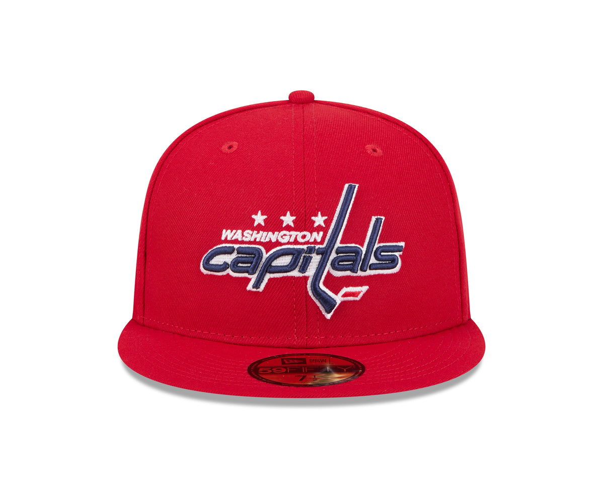 Washington Capitals NHL New Era Men Red 59Fifty Core Fitted Hat product image 3, provided for visual reference and product
