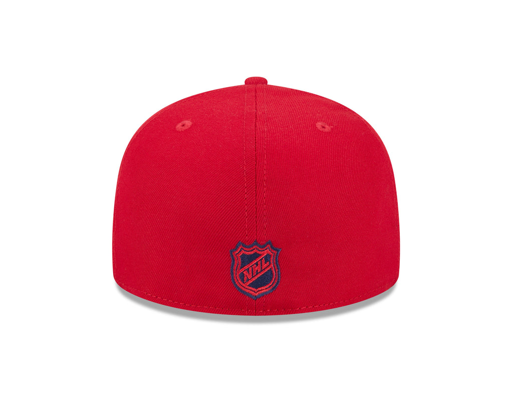 Washington Capitals NHL New Era Men Red 59Fifty Core Fitted Hat product image 2, provided for visual reference and product