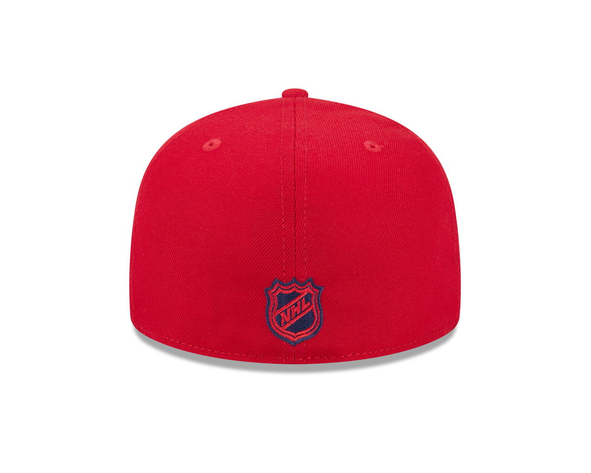 Washington Capitals NHL New Era Men Red 59Fifty Core Fitted Hat product image 2, provided for visual reference and product